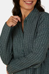 Triumph Viscose Loungewear Top - Green Dark Combination — thumbnail 4